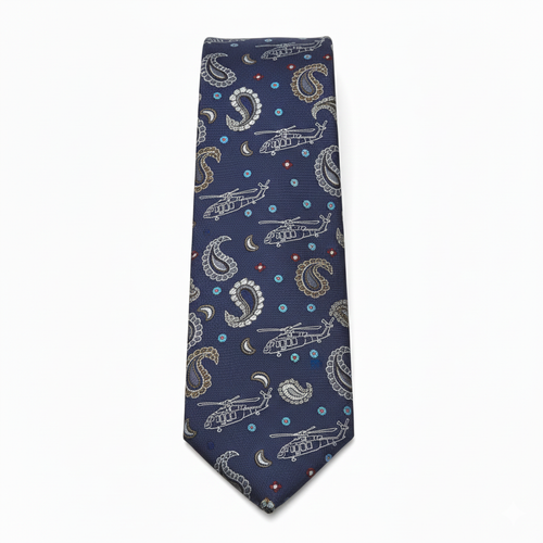 Corbata de Cachemira de Helicopteros Blackhawk